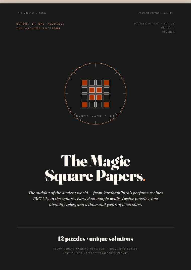 Magic Square Papers cover